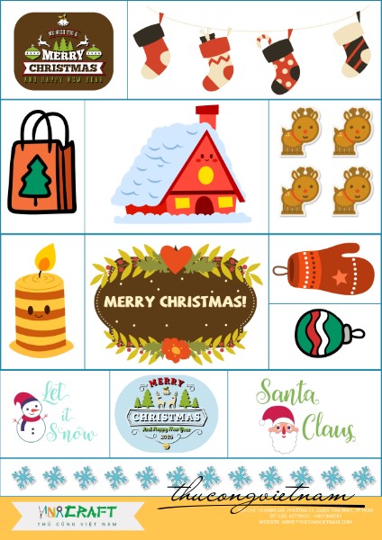 Sticker Giáng Sinh Mẫu 10